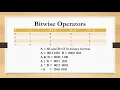 Bitwise Operators-C Language-Tamil