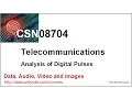 Telecommunication - Analysis of digital pulses