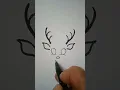 Iconic Deer Head Animal Drawings Shorts