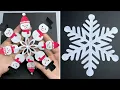 How to make a snowman paper snowflake Paper Snowflake Kids Crafts Fun Craft Ideas
