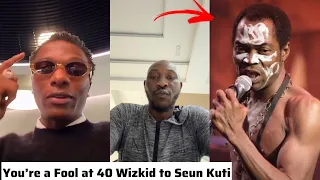 wizkid don finish seun kuti career with this reply as he claim his bigger than fela and more