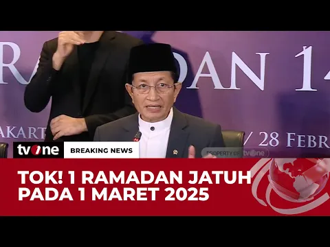 1 Ramadan 1446 H Jatuh Tanggal 1 Maret 2025