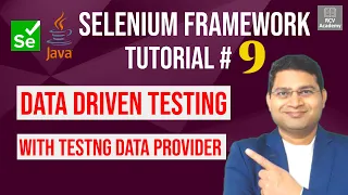Selenium Framework Tutorial - Data Driven Testing with TestNG DataProvider