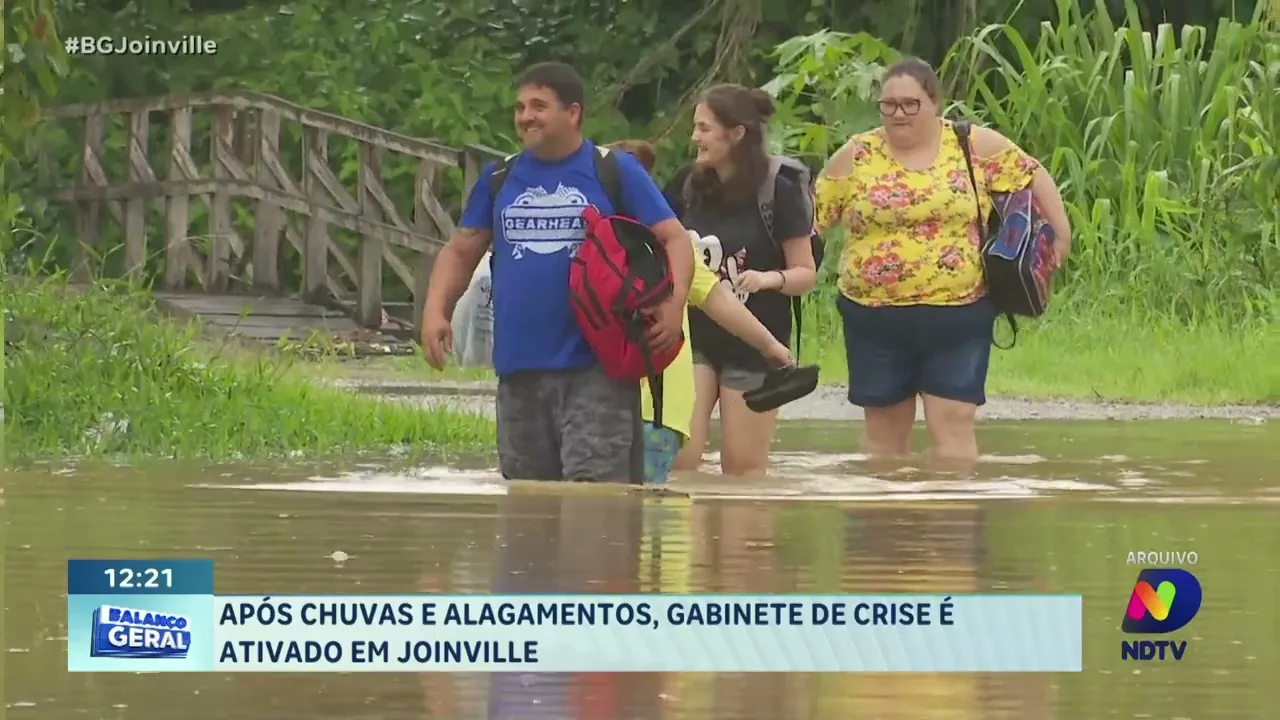 Joinville ativa Gabinete de Crise diante das consequências das fortes chuvas