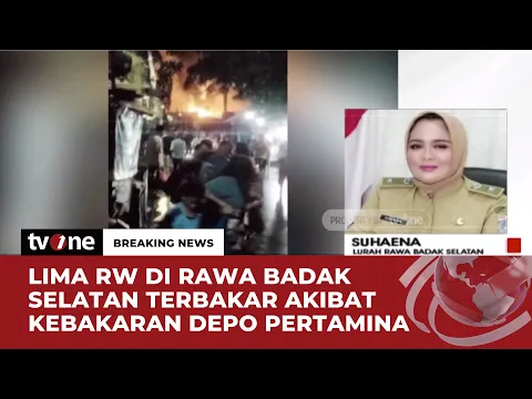 Depo Pertamina Terbakar, Warga Mengungsi ke Halaman Kelurahan
