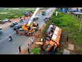 Download Lagu A video documentary of all overturned and crushed earth moving truck with the help of crane experts