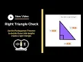 Pythagorean Theorem Right Triangle Check - Scratch 3 0