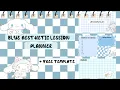 Plan Your Lesson With cinnamonnnroll free template blue aesthetic