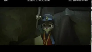 Zootopia Deleted Scene Judy Smushed by a Rhino and a Horse Butt