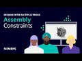Designcenter NX Tips Tricks Assembly Constraints