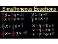 Simultaneous Equations - Tons of Examples