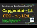 6 Capgemini Interview Java Coding Interview Question Answers