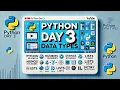 Python Day 3 DATA TYPES 75-Day Coding Challenge