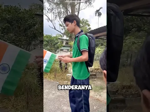 Bocil Miskin Bikin Bendera Dari Daun & Bunga!