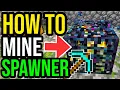 How To MINE MOB SPAWNERS Move Them Minecraft Bedrock Java No Mods