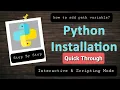 python installation in windows 10 tamil add environment variable scripting interactive mode