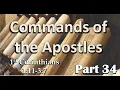Commands of the Apostles - Part 34