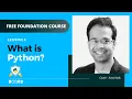 What Is Python Python for Data Science Foundation Course Board Infinity