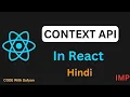 Context API in React JS React Context API Explained React JS Tutorial