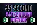 Excel 2016 How to Add a Background Picture to a Spreadsheet