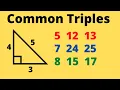 Triple families-Common Pythagorean Triples