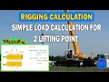 Basic Rigging Calculation for Two 2 Lifting Point