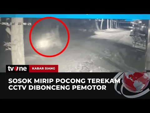 VIRAL! Pengendara Motor Diduga Bonceng Pocong Terekam CCTV Polsek Lendah