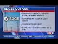 Thousands of SDGE customers affected by power outage
