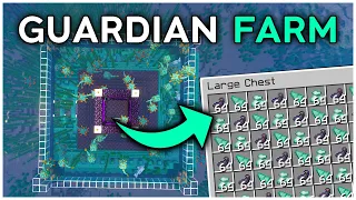 Minecraft EASIEST Guardian Farm Java 1 21 11 Tutorial