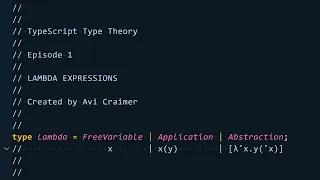 TypeScript Type Theory - E01
