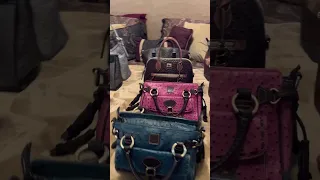 My Dooney Bourke Ostrich Handbag Collection 2023