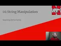 Beginning Python 02-A String Manipulation Part 1