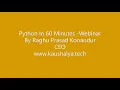 Python In60Minutes Webinar