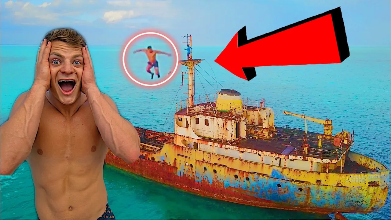 INSANE FLIPS OFF A SHIPWRECK! *BAD IDEA*