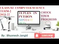 in Python Mock Test Important Questions Class 11 CS CBSE Term-2 PT-2 Exam