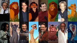 the lion king voice actors u0026 songs behind the scenes side by side comparison