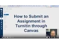 How to Submit an Assignment to Turnitin in Canvas for Students