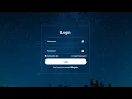 Transparent Animated Login Form Using HTML and CSS Tutorial Free Source Code