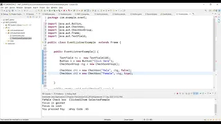 V6 EVENT Java AWT event Listener