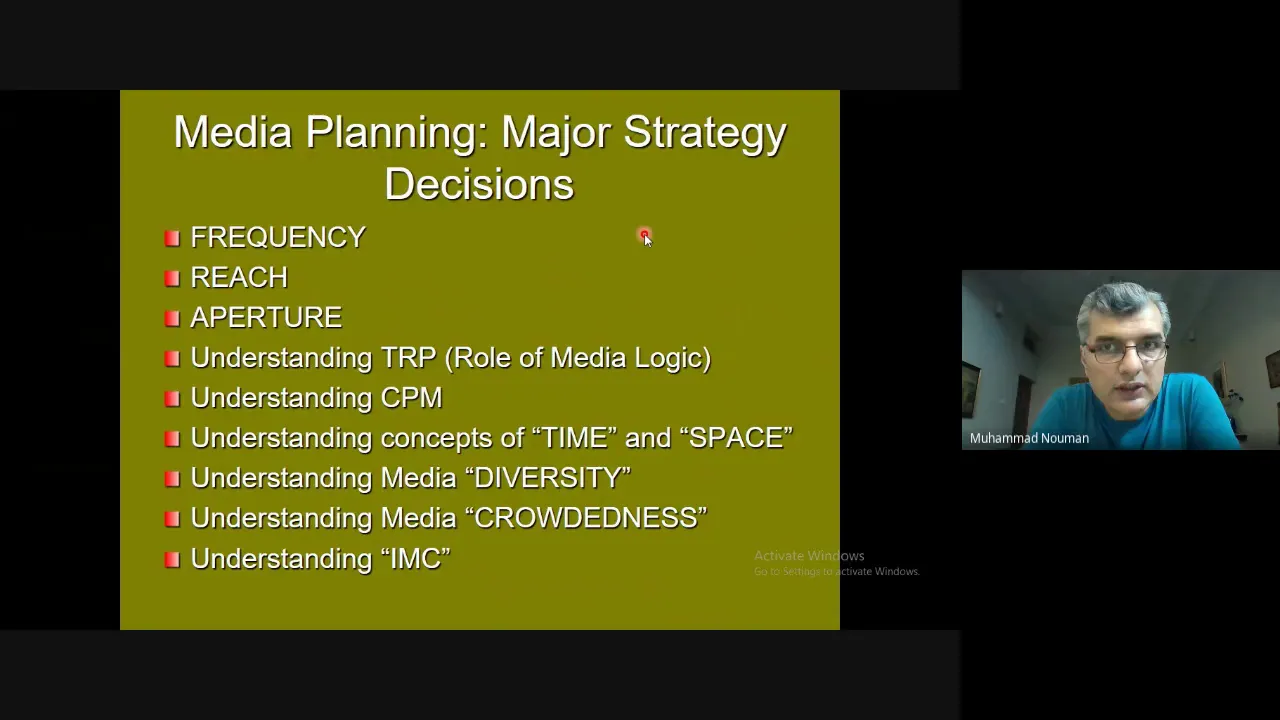 5. LECTURE: Media Planning & Buying and Social Media/Digital Advertising