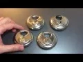 150 Various Disc Padlocks Picked Abus Master and More