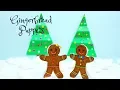 Gingerbread Puppets Free PDF Printable Paper Toy - Christmas Crafts for Kids