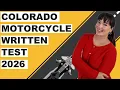 Colorado DMV Motorcycle Written Test 2026 50 Questions with Explained Answers