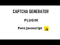 captcha generator random code generator plugins in pure Javascript