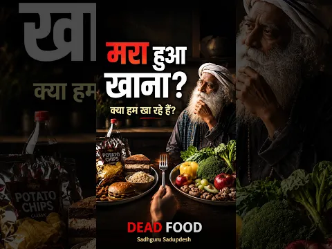 क्या हम 'मरा हुआ खाना' खा रहे हैं? | Dead Food | Sadhguru Sadupdesh #ytshorts