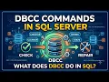 DBCC Commands in SQL Server What does DBCC do in SQL