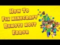 How To Fix Error An Existing Connections Was Forcibly Closed By The Remote Host On Minecraft JAVA