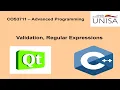 COS3711 - Validation Regular Expressions
