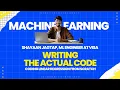 Writing the actual code - Coding Linear Regression from Scratch Machine Learning