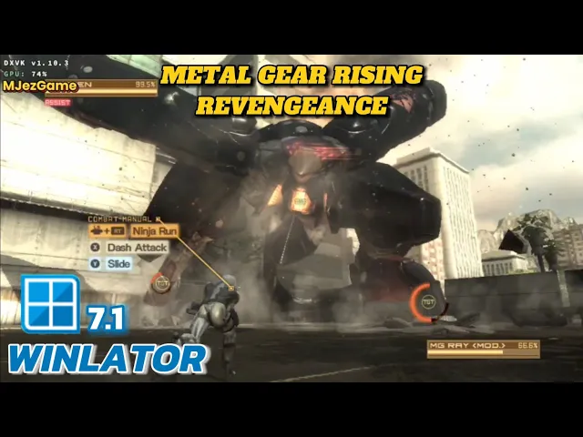 Winlator - Gameplay Metal Gear Rising: Revengeance - Windows